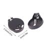 20Pcs Cr2032 Battery Holder Coin Cell Holder Box Case Socket Cr2032 With 2 Pins 3V Black Mounting Lead Need Solder