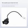 Electric Vehicle USB Charging Plug with Flip-Cover, 12V Round Socket Charger