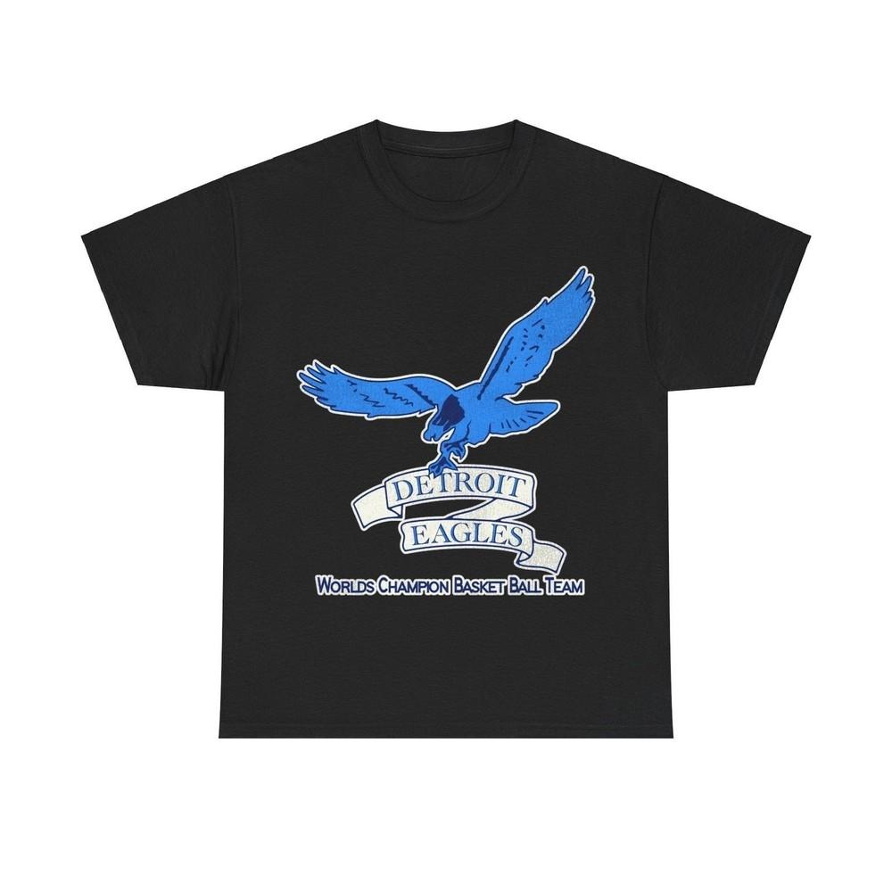 

Detroit Eagles Basketball Team Nostalgic Retro T-shirt S