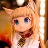 8CM Anime Kinako Figure Cat Girl Cute Noodle Stopper Mini Animation Model Toy Gift Ollection Decoration Ornaments PVC