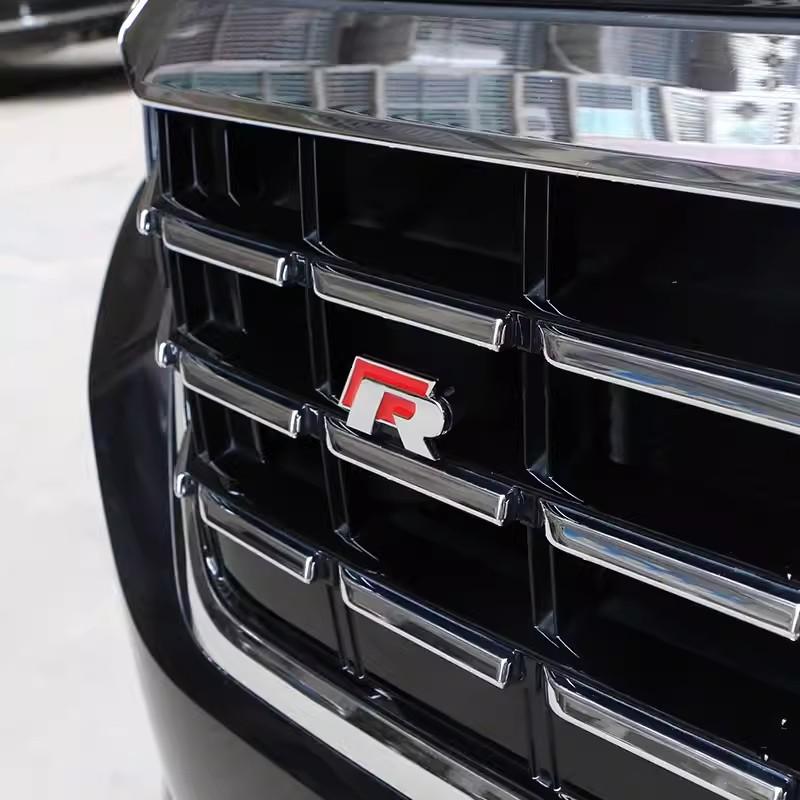 JPO1   3D Metal Car Grilles Emblem Auto Trunk Fender Mark Label Stickers For VW GTI Polo Golf Passat Tiguan Arteon Touareg CC Taigo GTE