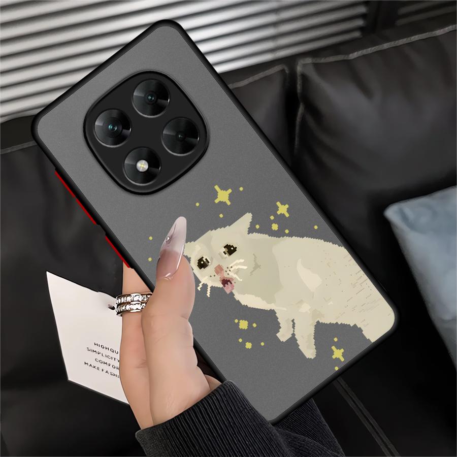 Funda Back Phone Cover Case for Xiaomi Redmi Note 14 14C A4 13 Pro Plus 13C 12 11 9S 10 Cartoon Cute Cat