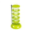 Vertical Rotatable Seasoning Box With Transparent Rotating Design Spice Box For Salt Jar Spoon Rotary Storage Rack Kitchen Tools