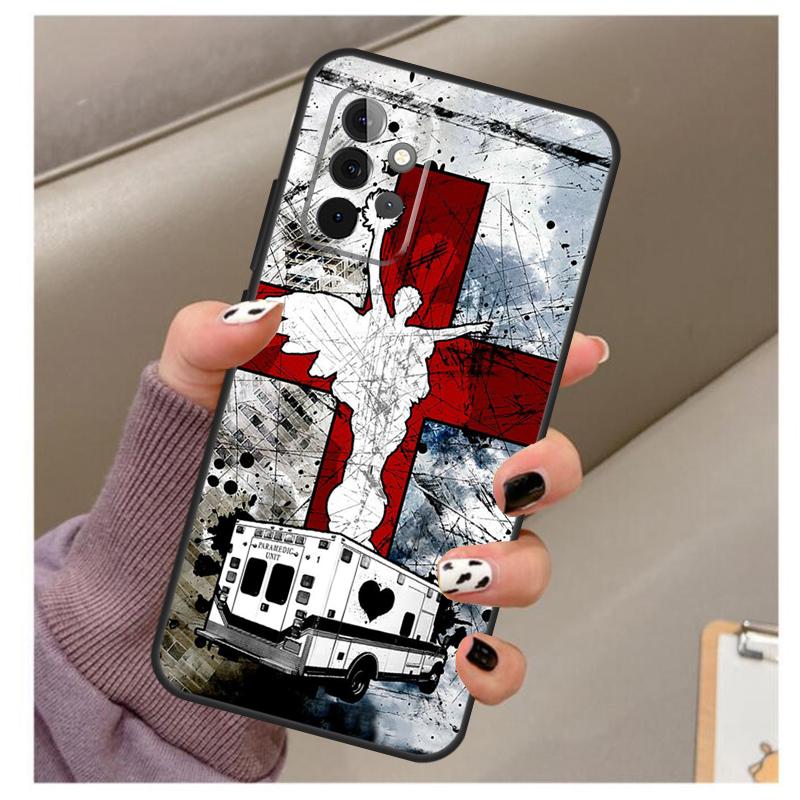 EMT EMS Ambulance Case For Samsung Galaxy A51 A71 A12 A22 A32 A42 A52 A72 A50 A70 A21S A52S A03S Phone Cover