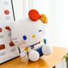 Peluche Gatto KT Stile Giapponese con Occhi Lampeggianti - Carina Statuetta Cartone Animato