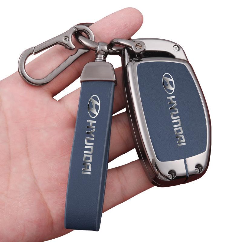 Key Cover Compatible with Beijing Hyundai Ix35, Elantra, Festa, Verna, Ix25, Santa Fe - Premium Men's Bag Case