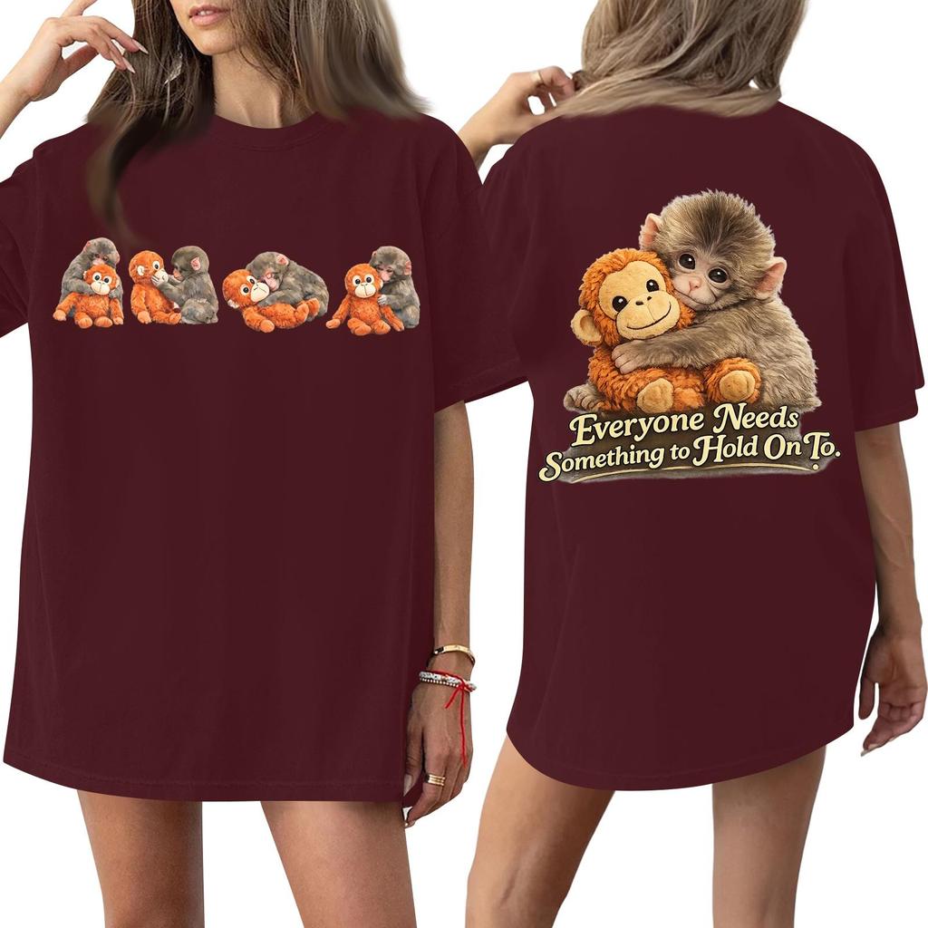 Women's Round Neck Printed Short-sleeved T-shirt Top