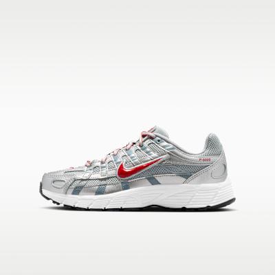 Nike P-6000 Металлический Серебристый Красный (GS) 37.5