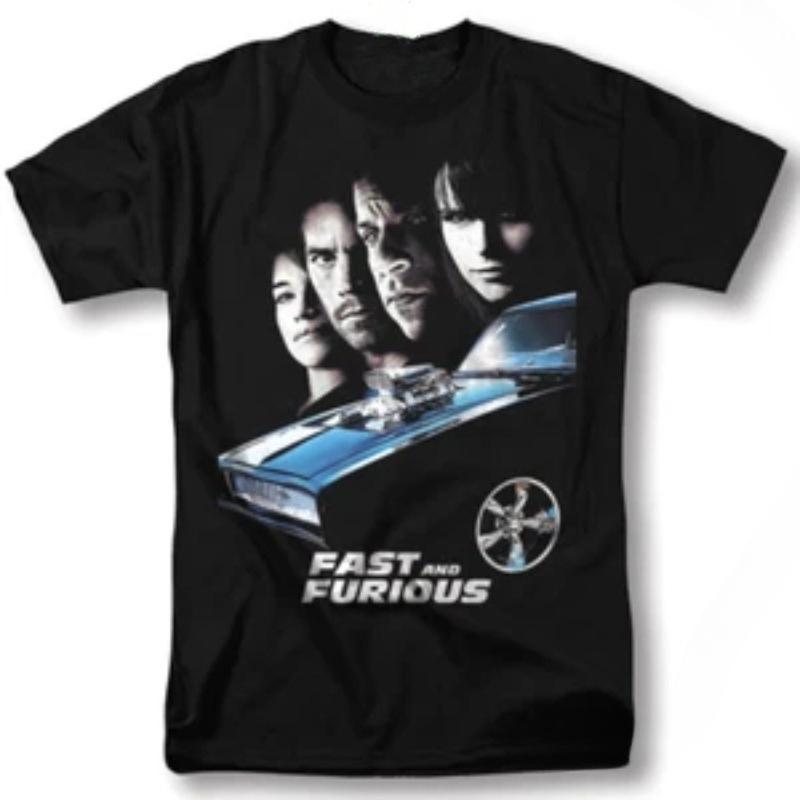 Fast and Furious Shirt 90s Movie Poster Classic Vintage Graphic Design TShirt S