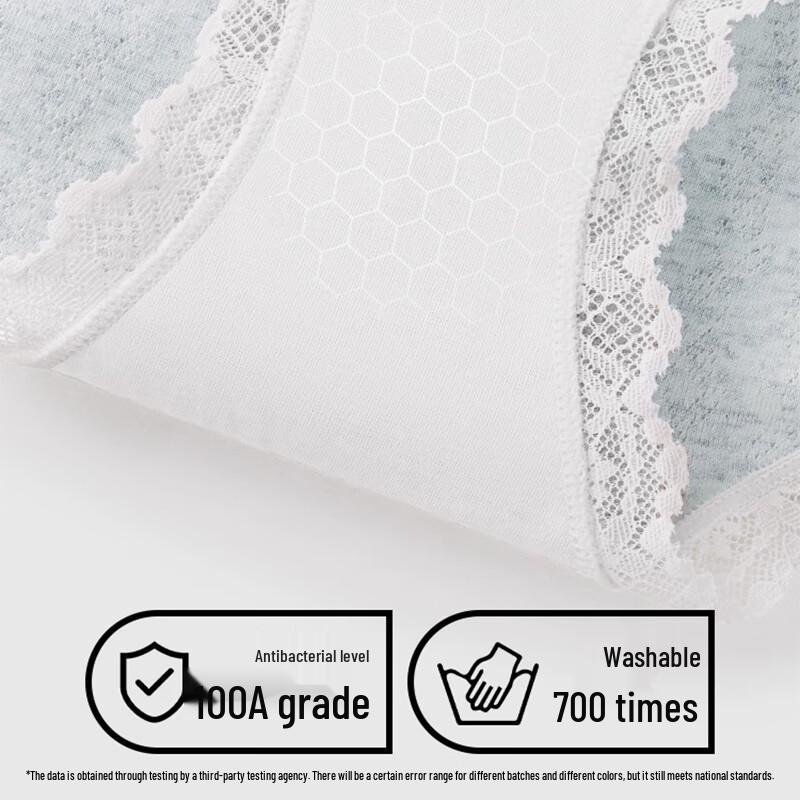 FitonTon Women's Sexy Lace Cotton Antibacterial Briefs
