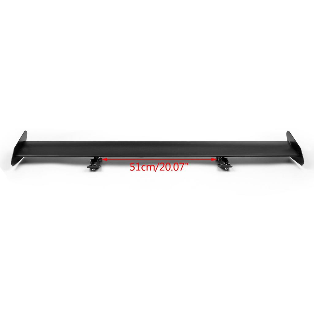Bruce Shark Universal Aluminum Adjustable Rear Trunk Spoiler Wing for & Cars, Black, 13#