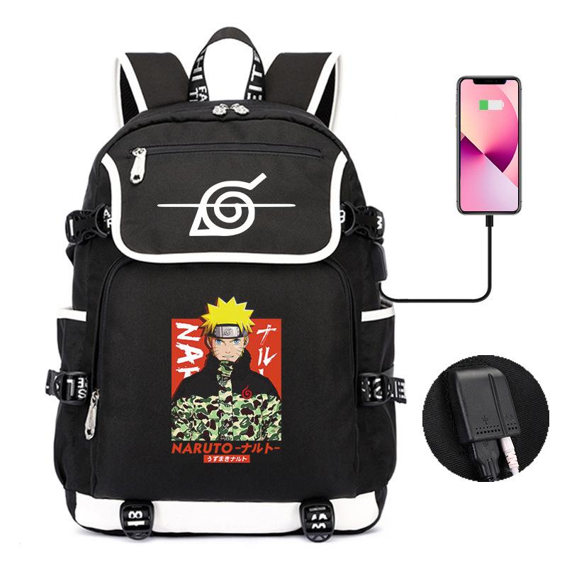 Backpack Day Manga Cartoon Printing Student School Bag Business Large Capacity Usb Computer Bag