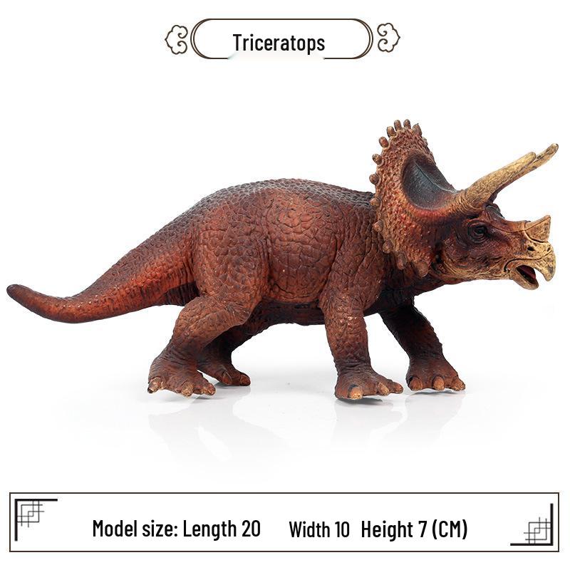 Large Static Triceratops Dinosaur Model Toy for Kids