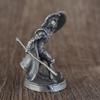 Antike Weißmessing Spartaner Rom Ritter Figuren Miniaturen Vintage Soldaten Modell Statue Desktop Ornament Geschenk