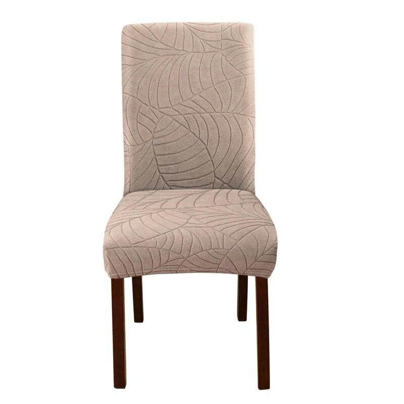 1PC Jacquard Dining Chair Covers Stretch Kitchen Chair Slipcover Office Banquet Hotel Housse De Chaise Elastic Chair Seat Covers
