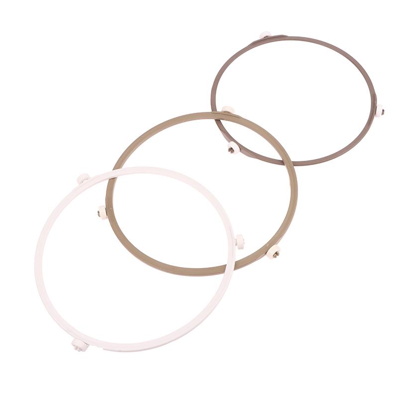 1 Pz Anello Rotante Circolare Supporto a Rulli Staffa Microonde Piatto Girevole Staffa Base Piatto Girevole in Vetro Supporto Vassoio