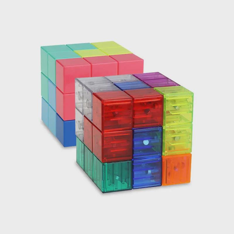 Magnetic Building Blocks: Soma Cube & Geometry Puzzle for Kids