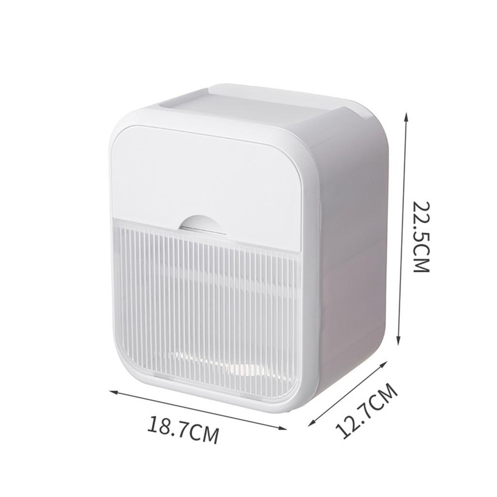 Bathroom Tissue Storage Cases Multi-functional Wall-mounted Light Luxury Wave Pattern Toilet Paper Dispenser Box