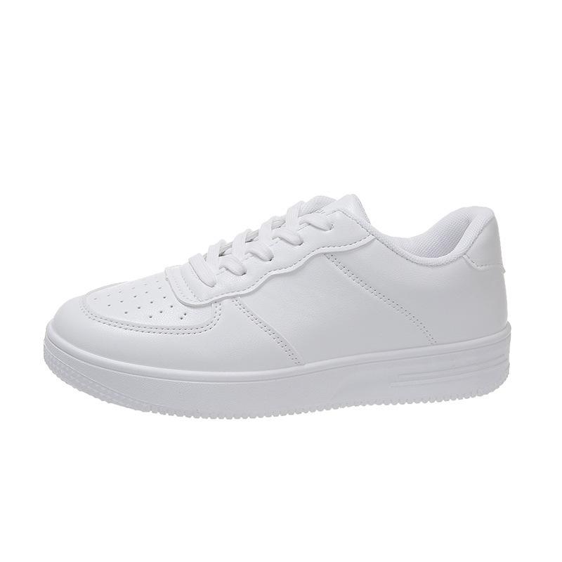 

Students spring and autumn Hong Kong style heightening casual shoes sports shoes 22 new lace-up muffin sole single shoes 35 белый