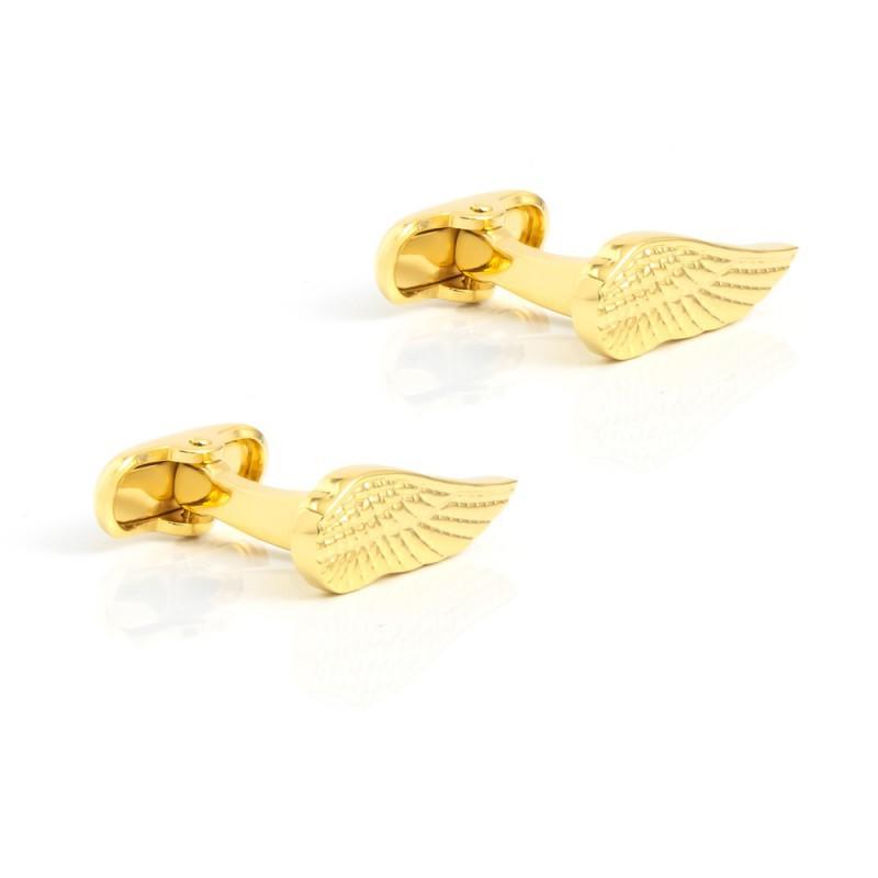 Electroplated Gold Wing Copper Metal Cufflinks Men s French Shirt Pure Natural золотой