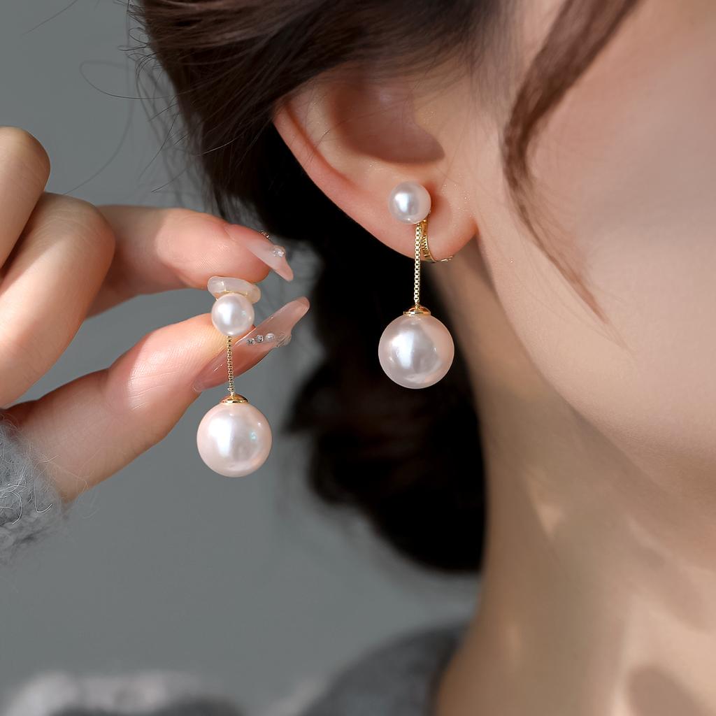 Koski Imitation Pearl Earrings Sweet Commuting Cute New Year Gift