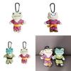 Cute Kimono Smiling Big Eyes Frog Plush Toy Keychain Pendant For Backpack And Gift
