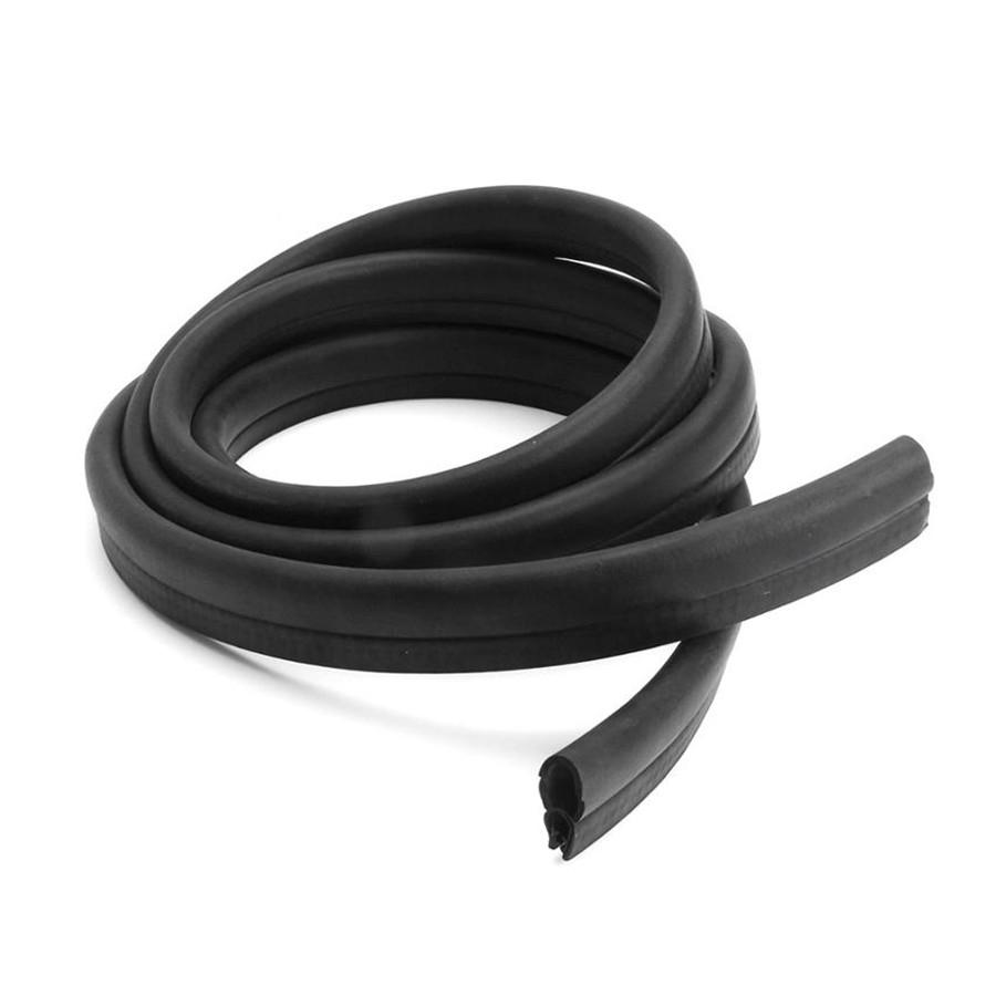 4m/13ft Rubber Built-in Stainless Car Door Edge Engine Hood Trunk Sealing Strip