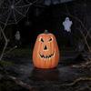 Halloween Light Up Pumpkin Decoration, Spooky Jack O Lantern Ornament for Window Display, Children Photo Prop for Party