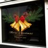 Christmas Decorations Static Glass Doors Shop Windows Bells Window Decorations Stickers