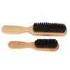 2 Pcs Beard Brush Comb Reinforced Ergonomically Handle Portable Bamboo Beard Care Styling Hair Brush
