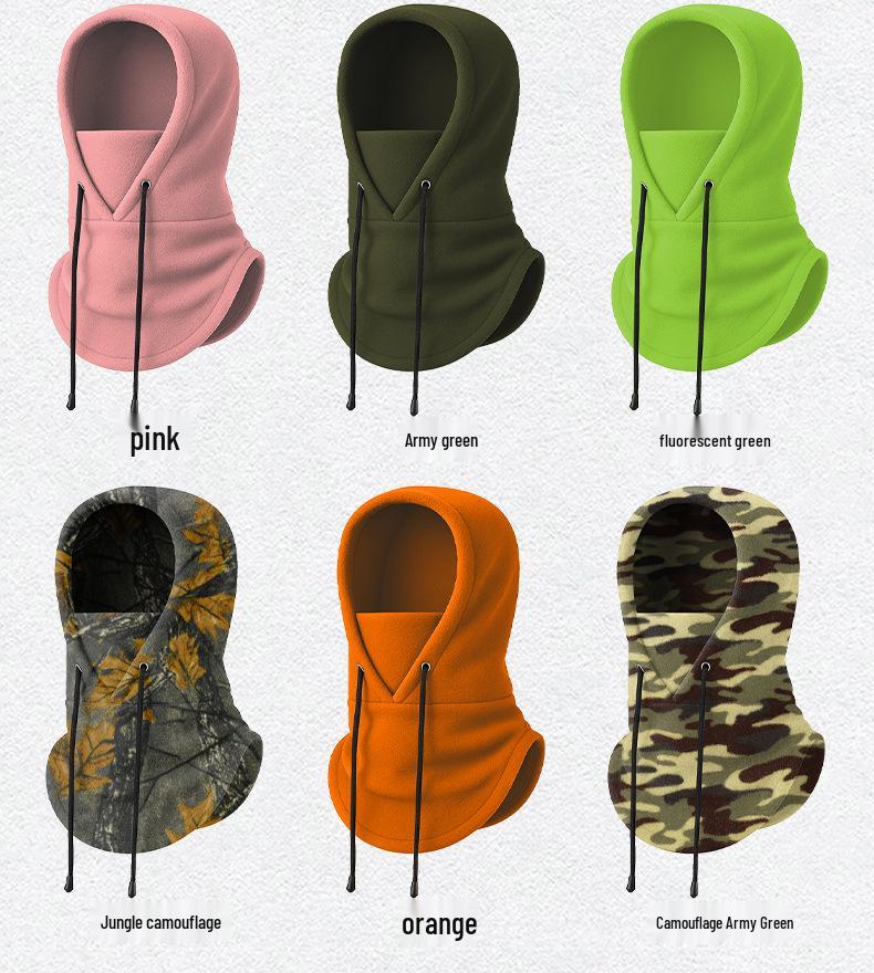 Adjustable Winter Fleece Ski Mask & Neck Warmer Pullover Hat