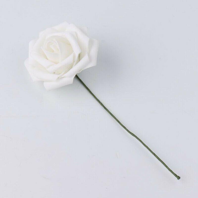 50pcs Artificial Foam Roses In Vibrant Colors Perfect For Wedding Party Decor And Bouquets
