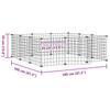 Vidaxl Pet Cage with Gate, 12 Panels, Black, 35X35 Cm, Steel