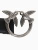 Pinko Branded Women's Leather Belt Love Berry Simply - Size: M