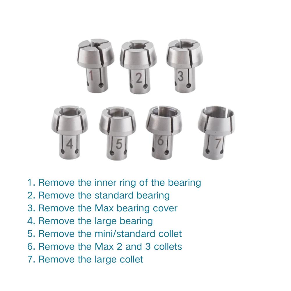 A Set High Speed Dental Handpieces Repair Tools Bearings Cartridge Turbine Maintenance Tool Set Dentistry Equipment Dental Tool