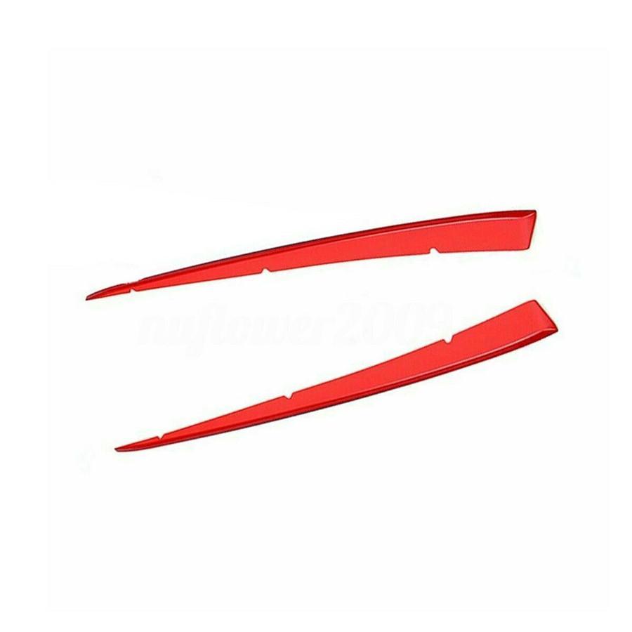 Pair Car Stainless Front Center Grill Grille Cover Trims For 18 19 Camry SE XSE
