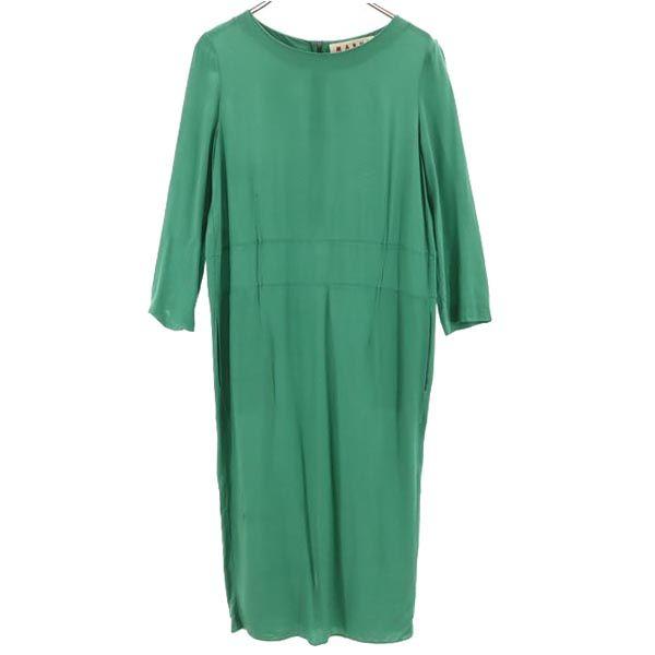 MARNI made in Italy Long sleeve one piece 38 green Women Used