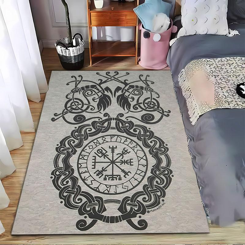 Nordic Knotwork Carpet Design Suitable As a Non-slip Mat for the Living Room or Bedroom Sofa