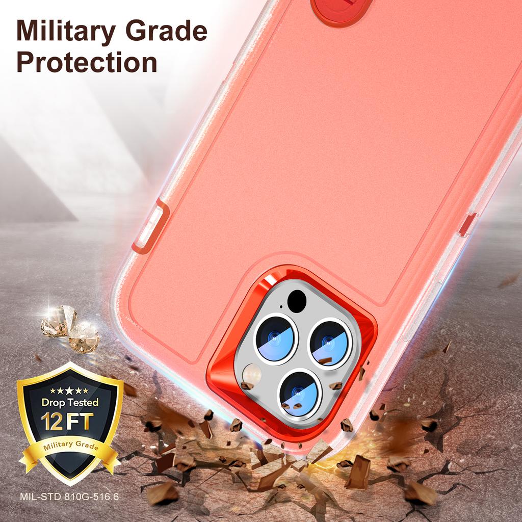 Case for iPhone 15 14 13 Mini 12 11 Pro Max XS XR 8 7 Plus Heavy Duty Shockproof Anti-Scratch Protective Kickstand Phone Case