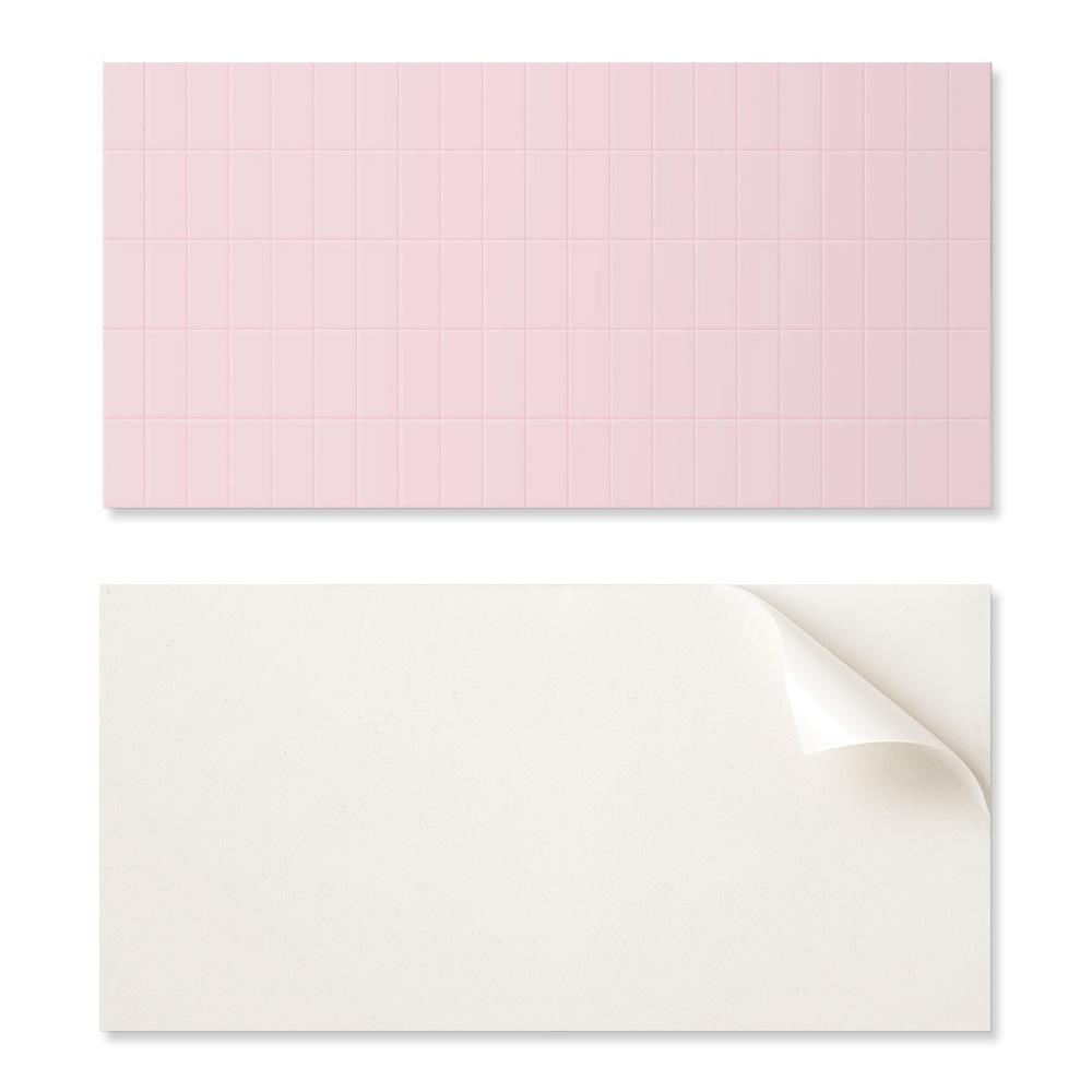 Naklejany Panel Pcv Z Motywem Idealny Do Przedpokoju 100X50 Cm Gładkie Płytki W Siatce
