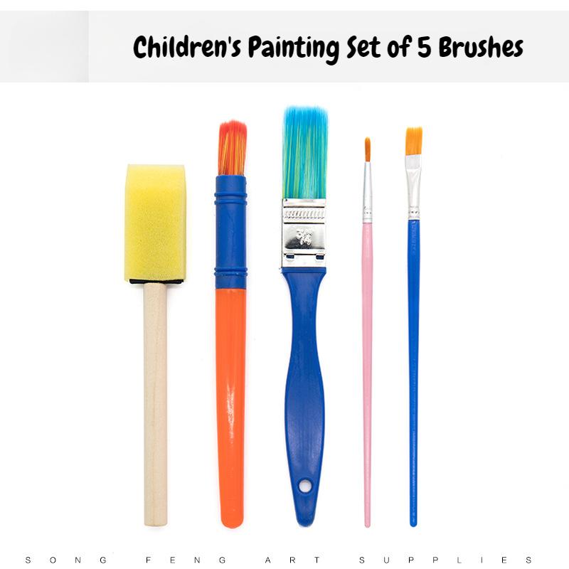 36 Piece Set of Kindergarten Painting Tools DIY Children's Graffiti Wall Painting Tools Children's Early Education Anti Fouling Painting Clothes