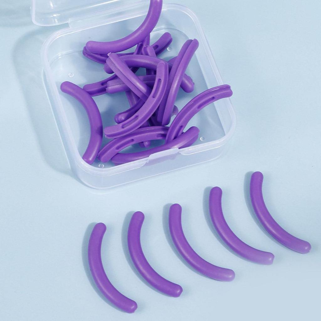 Multi-Color Durable Silicone Eyelash Curler Replacement Pads - High Elasticity and Long-Lasting