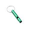 High-Frequency Dual/Single-Hole Aluminum Whistle with Lanyard for Outdoor Survival