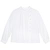 Betu Women's Elegant Oblique Placket Long Sleeve Shirt