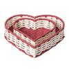 Heart Shaped Basket for Bread Or Snacks Display Decorative Fruit and Vegetable Organizer Kitchen Organization Tool