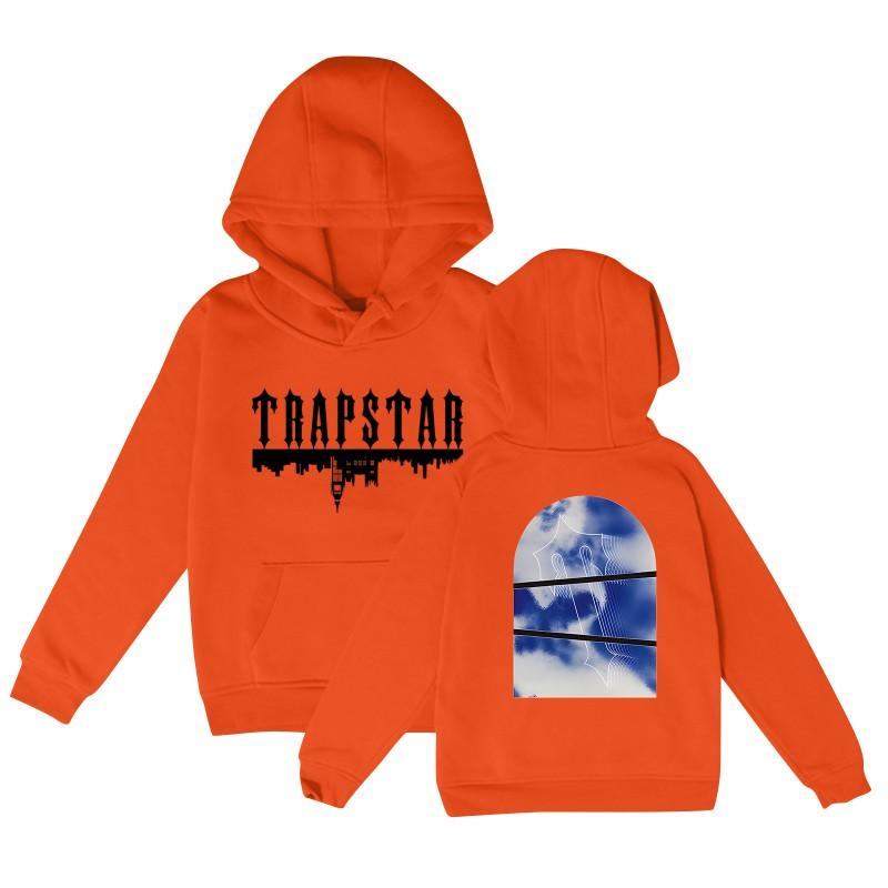 Unisex Letter Print Hooded Sweatshirt Loose Fit Long Sleeve Casual Pullover Winter