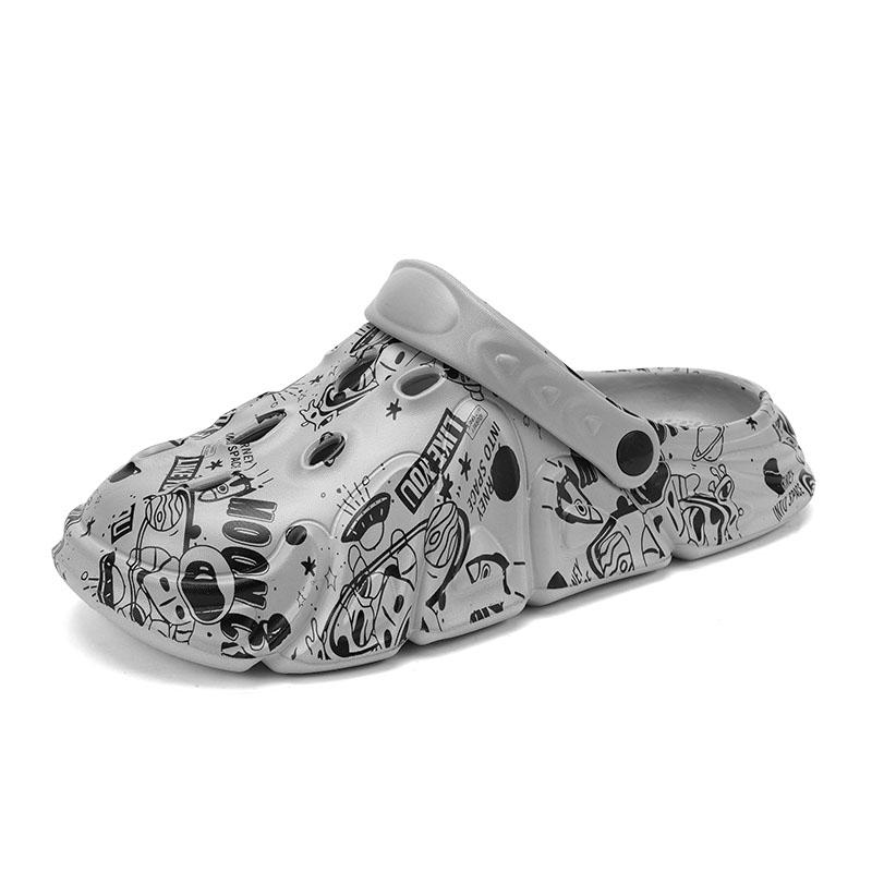 Eva Cloud Feel Slide Shoes Closed Toe Couple Style Thick Bottom Anti-Skid Wear-Resistant Daily Indoor Outside Slide Shoes