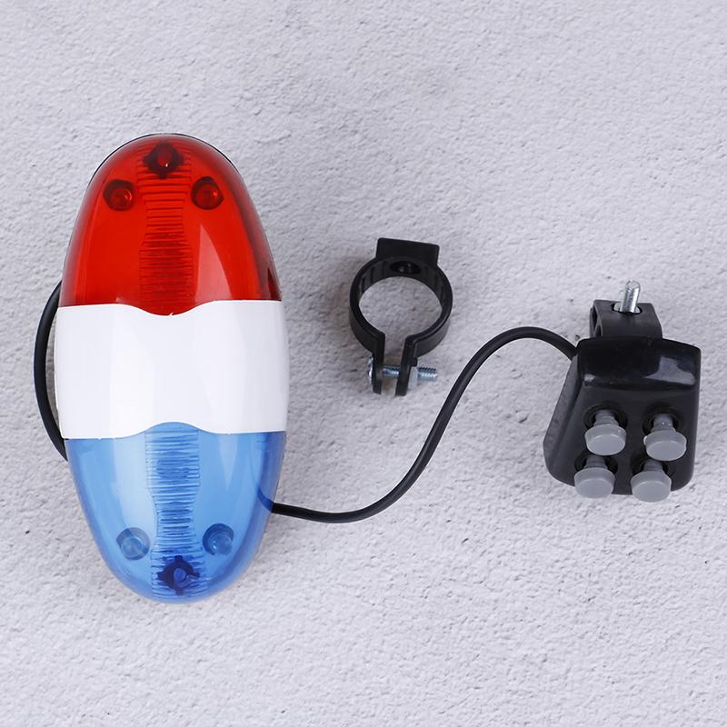 1 Pz Campanello per Bicicletta 4 Toni Tromba per Bicicletta Manubrio Bici Luce Sirena Elettronica