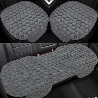 Anti-Freezing Car Seat Cushion Short Plush Square Cushion Comfortable Car Plush Seat  Car
