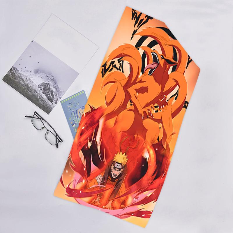 1pc NARUTO (3) Beach Towel, Beach and Seaside Swimming Pool Equipment, Fashion Pattern, Rectangular, Travel Essentials